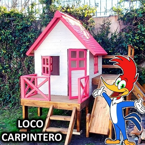 Casita De Madera Infantil Día Del Niño Navidad Reyes 27