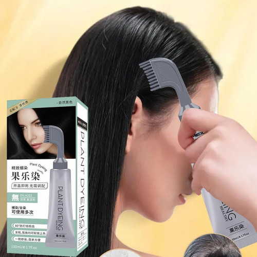 . Tinte Vegetal Para El Cabello Con Peine, 100 Ml, Color