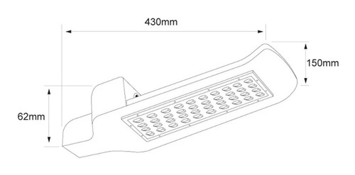 Lámpara Para Punta De Poste Led, Fotocelda 60esled730mv65s