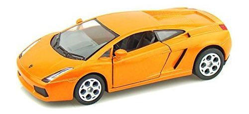 Coche Lamborghini Gallardo A Escala 1:32 Die Cast Naranja.