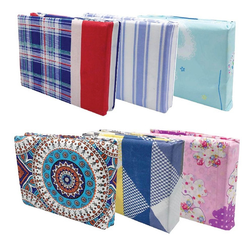 Imagen 1 de 10 de Pack X 3 Juegos Sábanas 2 ½ Plaza Microfibra Estampados Pp