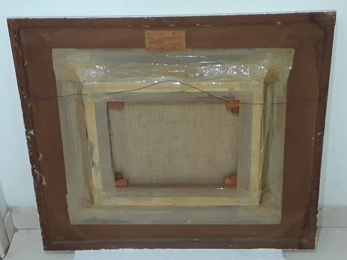 2237- Manoel Costa Ost 63x71cm Com Moldura - Lenhadores. (Usado)