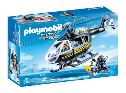 Playmobil - Helicóptero De Fuerzas Especiales