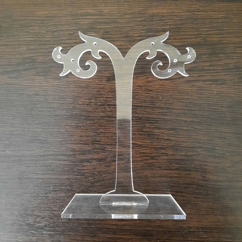 Imagen 4 de 8 de Exhibidor Para Aros Colgantes Pasantes Acrilico 3mm Joyeria