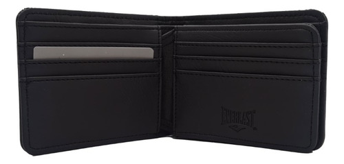 Billetera Everlast Con Cierre - Para Tarjeteros Y Billetes Eve 27810.1 Negro Liso