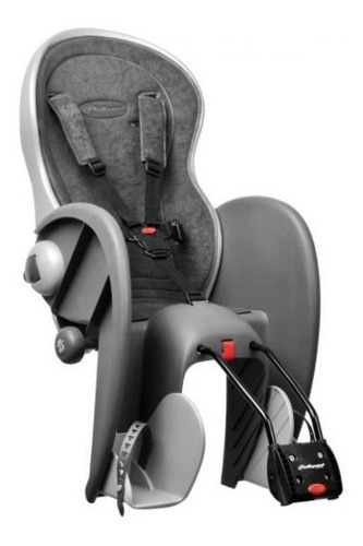 Imagen 1 de 9 de Silla Portabebé Bicicleta Wallaby Evolution Relax Lujo Gris