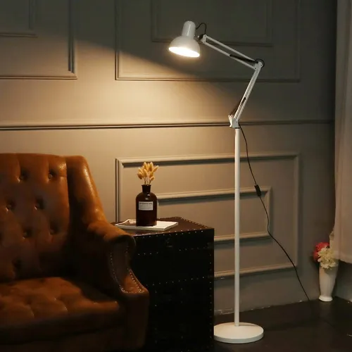 Luminária de piso articulada branca da Dapon