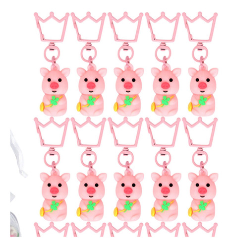20 Llaveros De Cerdo Para Fiestas, Regalos De Devolución