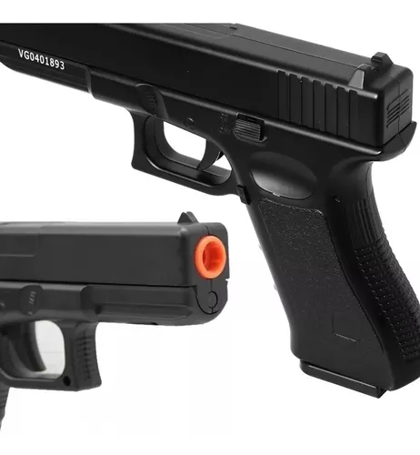 Pistola Airsoft Full Metal Spring Glock Gk-v20 6mm + 1000 Bb