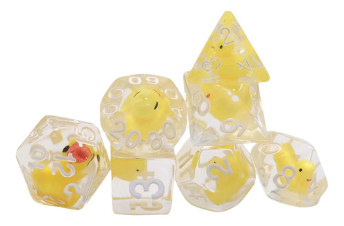 7 Piezas De Dados Poliédricos D4-d20 Dados De Varios Lados