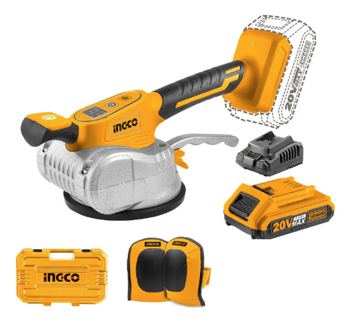 Ventosa Vibradora Para Cerámicos Ingco A Bateria 20v