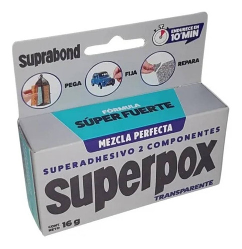 Superpox Transparente Superadhesivo 2 Componentes Suprabond