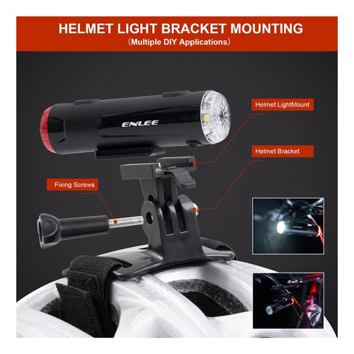 Luz De Casco De Bicicleta Jinkey Bike Boicle Delantera Y Led