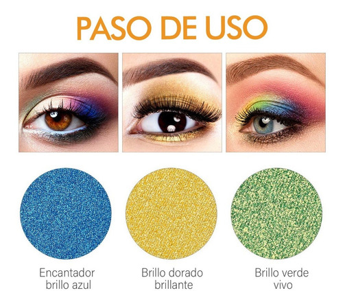 Imagen 5 de 8 de Juego De Paleta De Sombras De Ojos De 120 Colores
