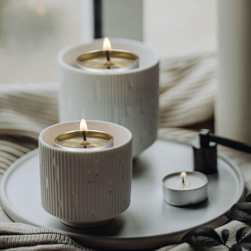 Luces De Té Sin Perfume Alterego - Velas De Color Verde Azul