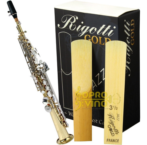 Palheta Rigotti Gold France Sax Soprano 3 1/2 Strong Unidade