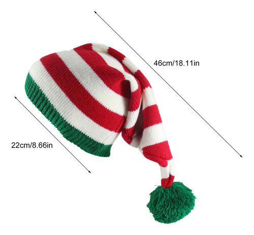 Gorros De Papá Noel De Navidad Gorro De Punto De Navidad Gor