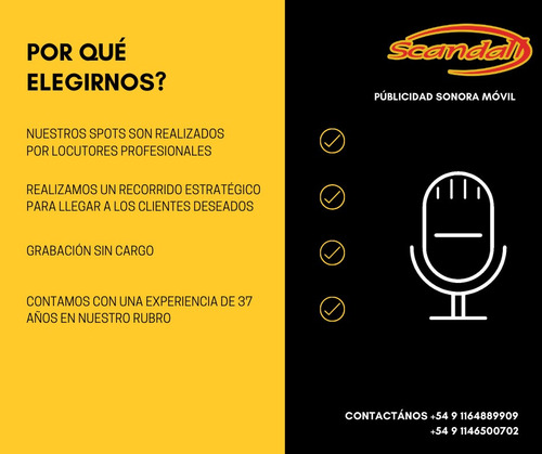 Imagen 6 de 6 de Scandall Publicidad Sonora Móvil (vía Pública)