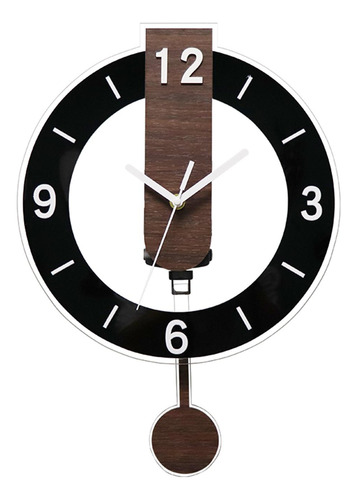 Relógio De Parede Com Pêndulo, Decoração Para Preto