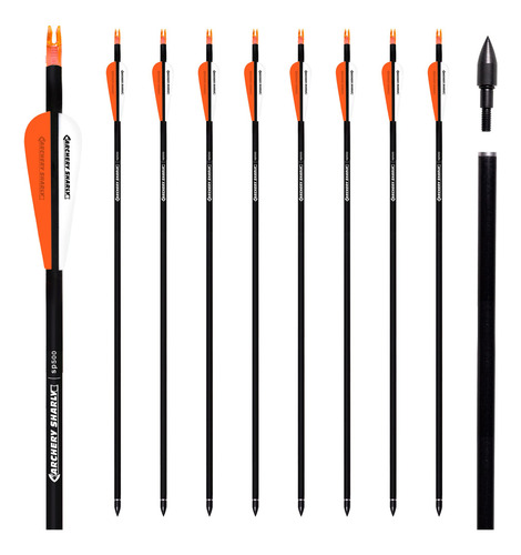 Puntas Extraíbles Para Arco Flechas Carbono 30 Paquete 12