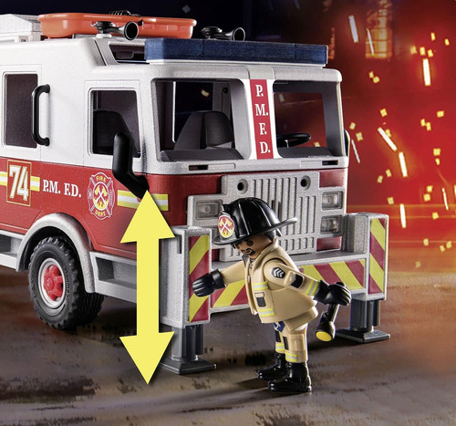 Playmobil VehĂculos De Rescate, Motor De Bomberos Con Escale