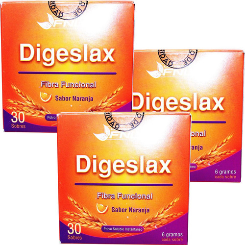 3 Digeslax Laxante Natural Fibra 30 Sobres C/c Envio Gratis