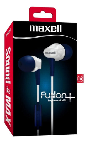 Audifonos Fus-9 Fusion Maxell Azul-blanco Color Azul