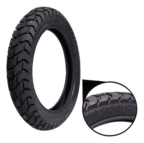 Pneu Traseiro 60p Aro 17 T&c 110/90-17 Nxr 150 Bros Technic