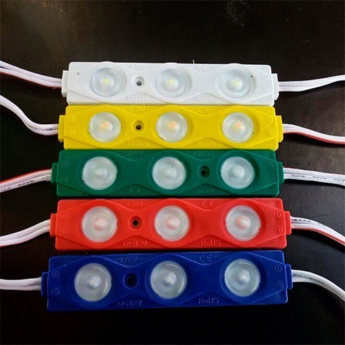 Modulo 3 Led Con Lupa Chip 5050 Blanco Y De Colores Avisos 