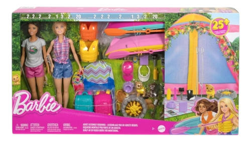 Barbie Dia De Campamento 2 Muñecas Y Accesorios (hrg77)