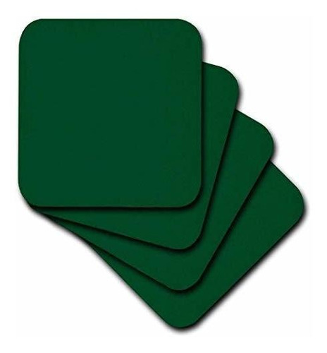 3drose Forest Green - Soft Coasters, Set Of 8