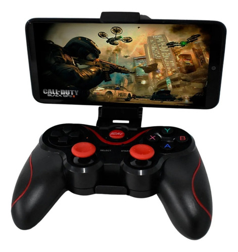 Control Gamepad Mando Bluetooth Android Pc Con Soporte