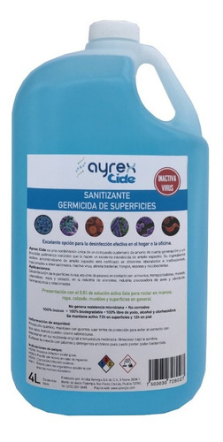Sanitizante Germicida De Superficies 4l
