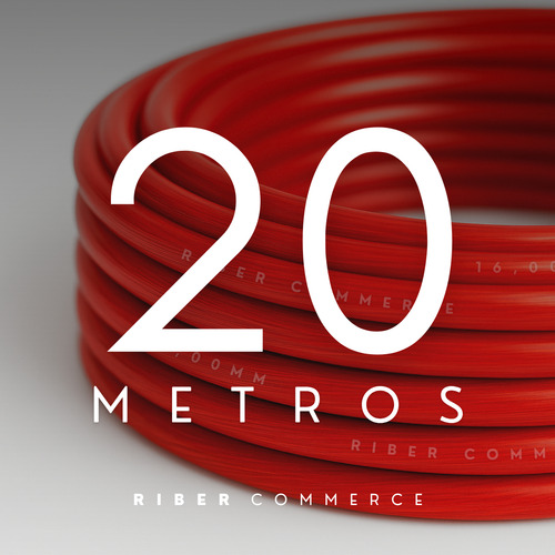 Cabo De Alimentação Automotivo 16mm - 100% Cobre (20 Metros)