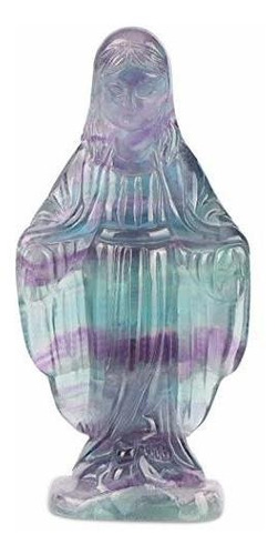 3 35 Cristal Virgen María Bendita Estatua De Piedras P...