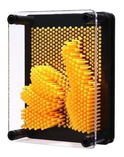 Aguja Tablero Juguete 3d Pin Art Naranja Plástico Pin Art