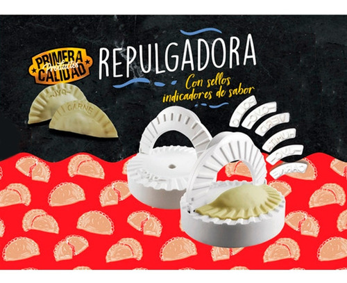 Imagen 6 de 10 de Repulgadora Triple Uso Indicador Repulgue Empenadas Silmar