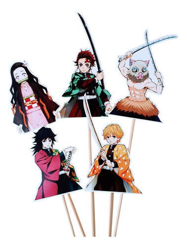 Demon Slayer Adorno Para Torta - Cake Topper