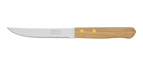 Cuchillo Para Asado Sierra 5' Mango Madera Pretul 23083