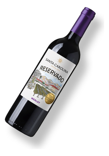 Vino Santa Carolina Merlot 750 Ml