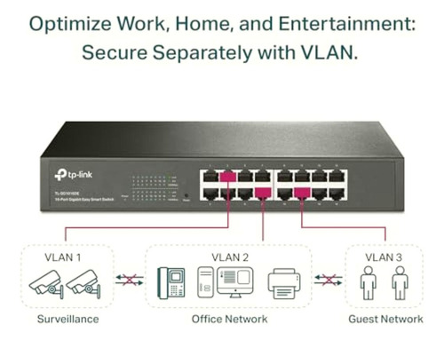 Tp-link Tl-sg1016de Switch Easy Smart Gigabit 16 Puertos