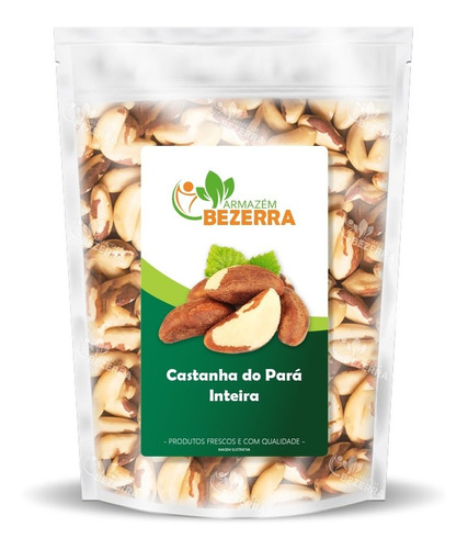 Castanha Do Pará Inteira 1kg - Safra Nova Armazém Bezerra