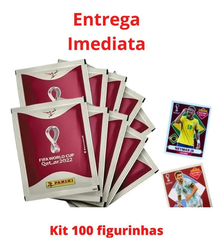 20 Pacotes Kit Com 100 Figurinhas Da Copa Qatar 2022
