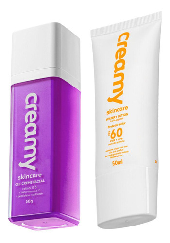 Gel-creme Antirrugas Retinol + Protetor Solar Fps 60 Creamy