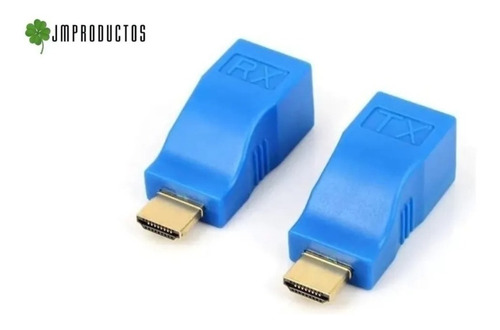 Adaptador Extensor Hdmi 30m Cat 5e 6e Utp Red Rj45 + Envio