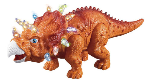 Dinossauro Tricerátopo Com Luz E Som - Dm Toys