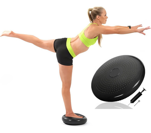 Cojín De Equilibrio Discos De Entrenamiento Yoga Pvc 33cm
