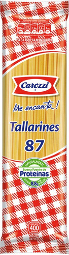 Fideos Carozzi 400gr Tallarines 88(3uni)super