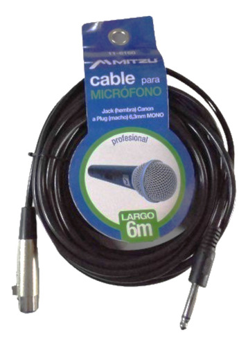 Kit De Cable Profesional De 6 Mts Y 2 Microfonos 12-1925