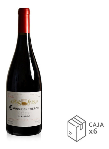 Vino Francia Cahors Causse Du Théron En Pente Malbec - X6